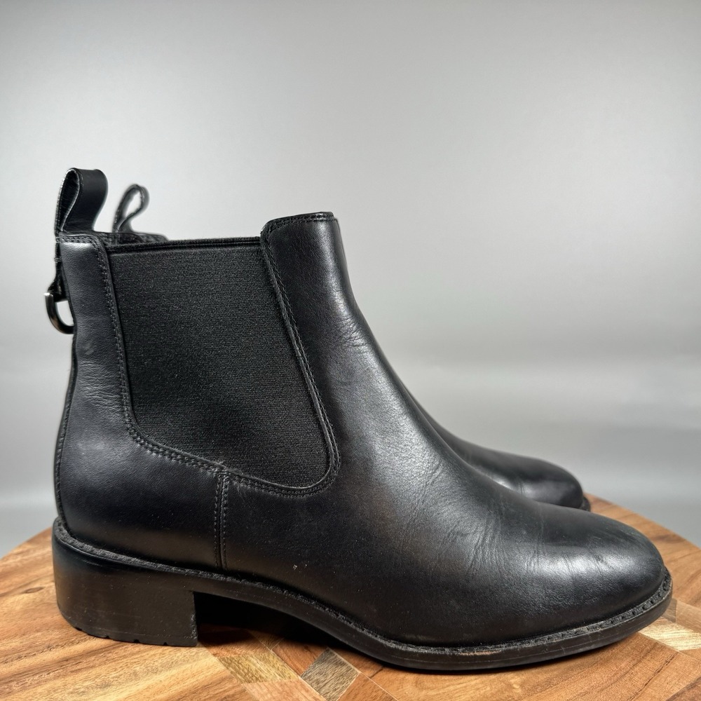 Cole Haan Grand Os Boots Womens Size US 7 Black Newburg W00219 Waterproof‎ Ankle